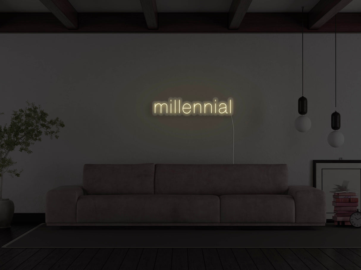 Millennial LED Neon Sign