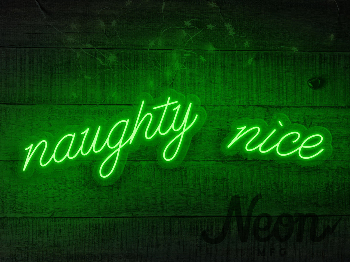 Naughty Nice LED Neon Sign