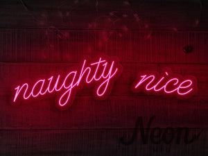 Naughty Nice LED Neon Sign