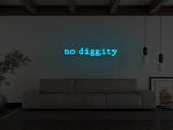 No Diggity LED Neon Sign