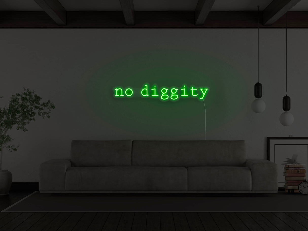 No Diggity LED Neon Sign