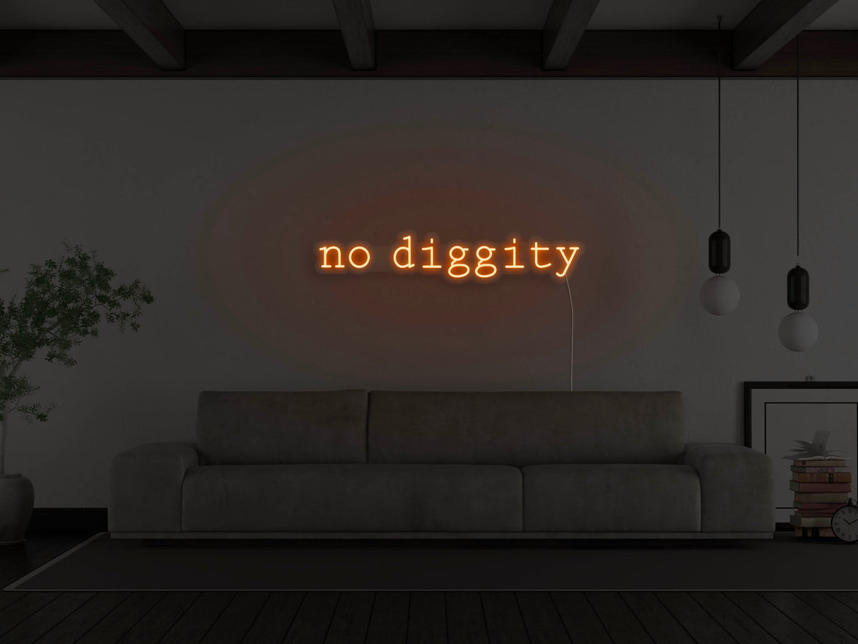 No Diggity LED Neon Sign