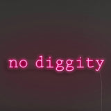 No Diggity LED Neon Sign