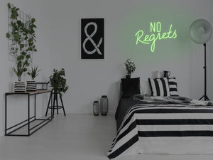 No Regrets LED Neon Sign