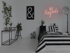 No Regrets LED Neon Sign