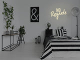 No Regrets LED Neon Sign