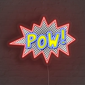 POW! and BAM! LED Neon Signs
