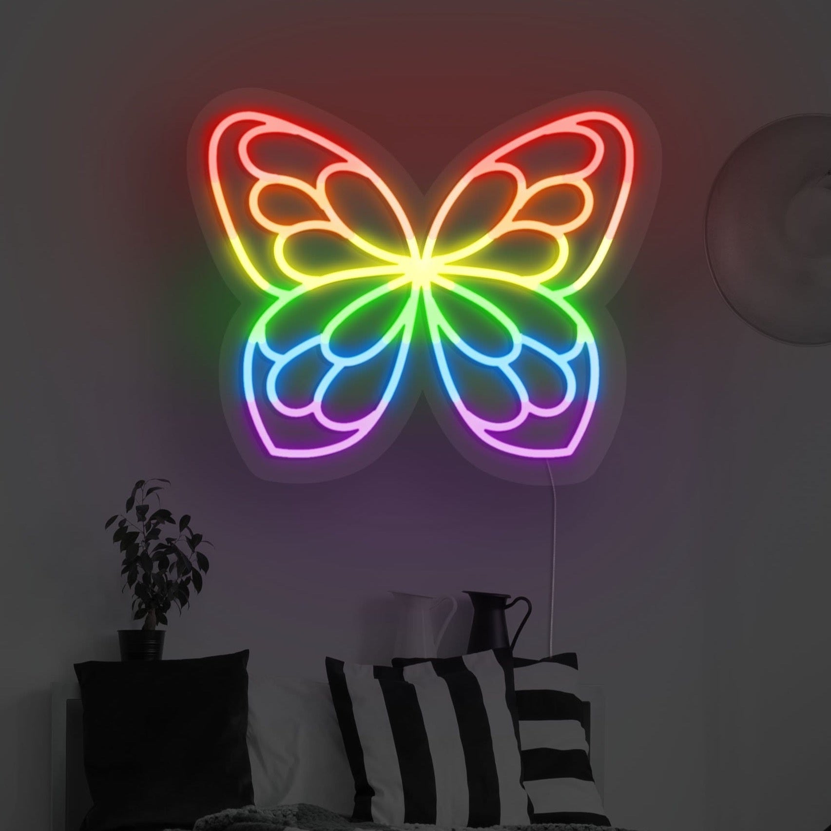 Pride Butterfly LED Neon Sign