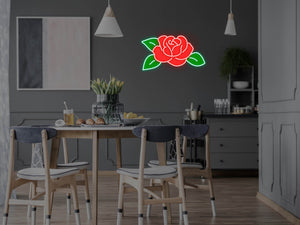 Red Rose, LED neon sign
