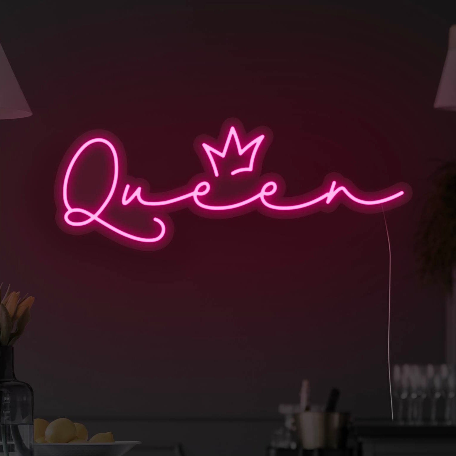 Queen LED Neon Sign - Neon Mfg.