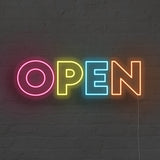 Rainbow Open LED Neon Sign