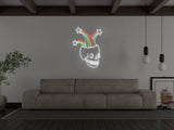 Rainbow Skull LED Neon Sign