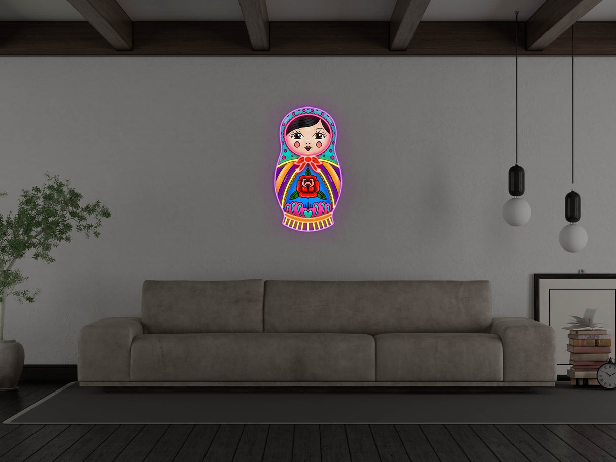 Russian Nested Doll LED Neon Sign