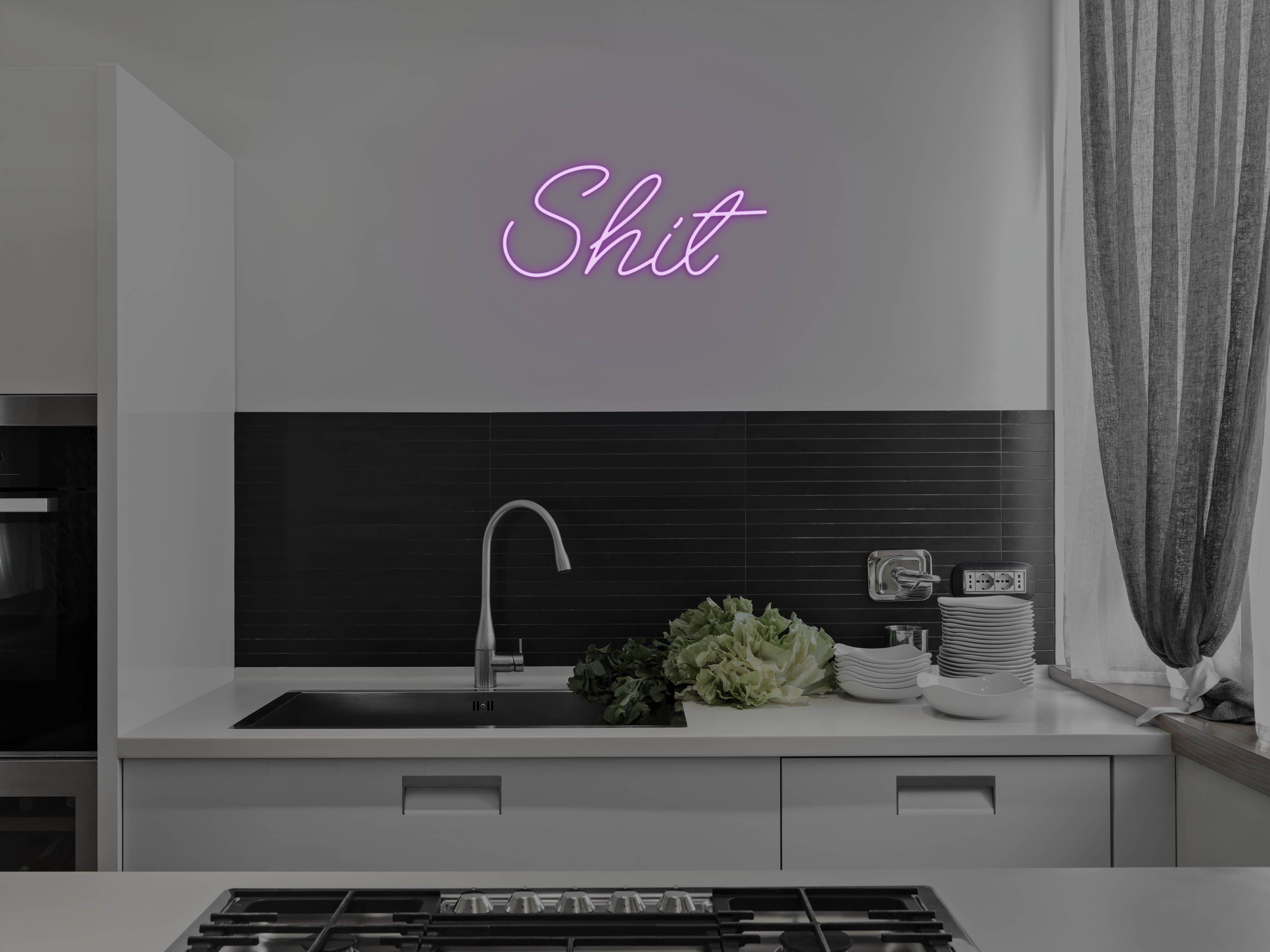 Shit LED Neon Sign - Neon Mfg.