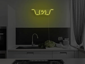 Shrug LED Neon Sign