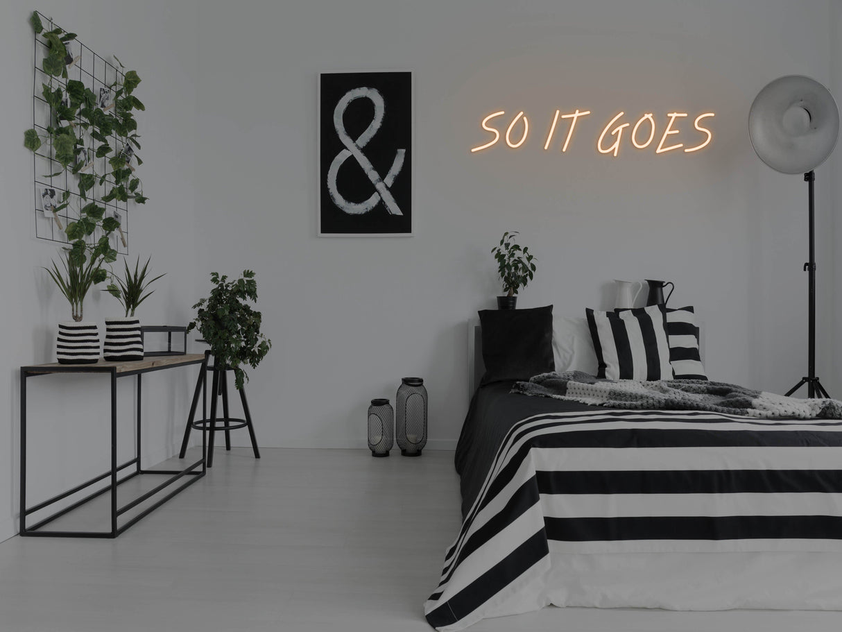 So It Goes LED Neon Sign