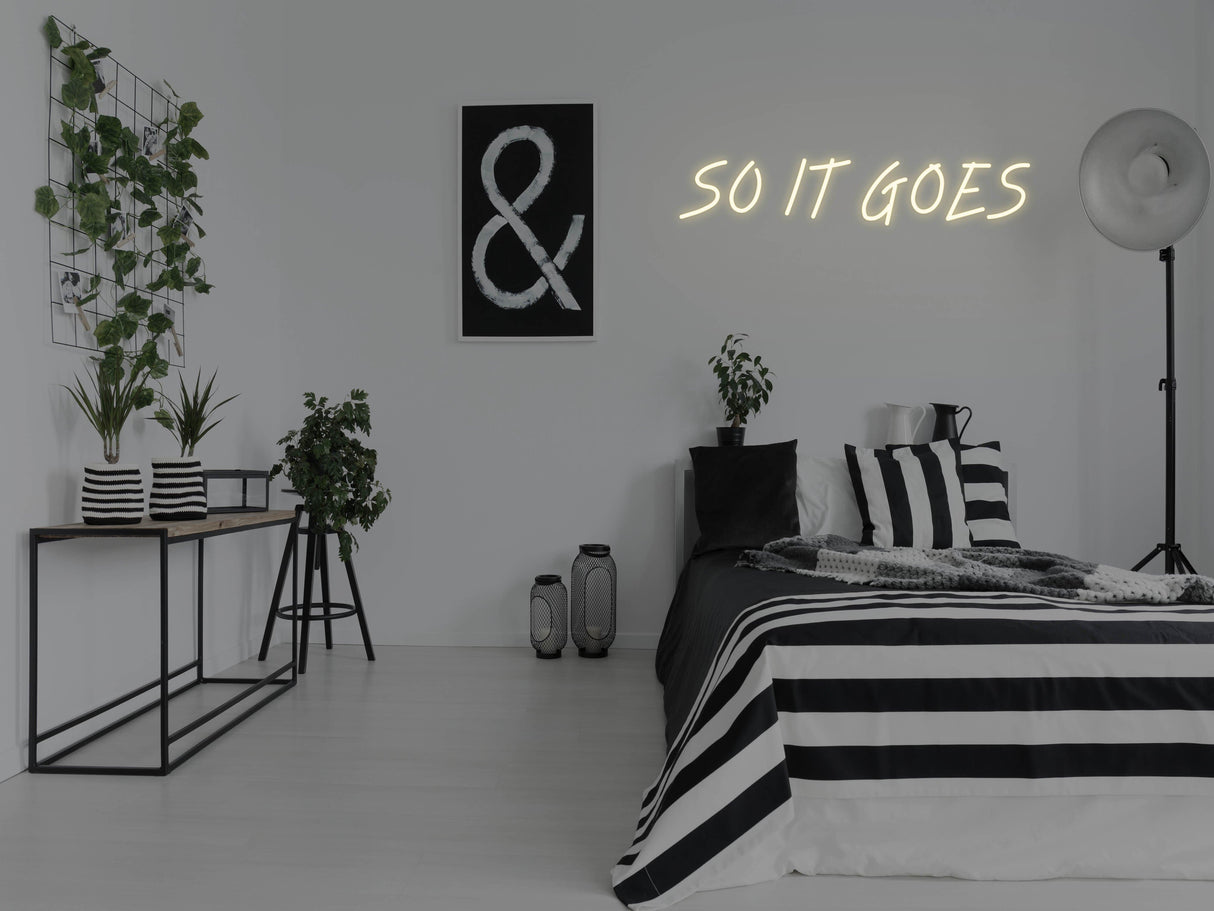 So It Goes LED Neon Sign