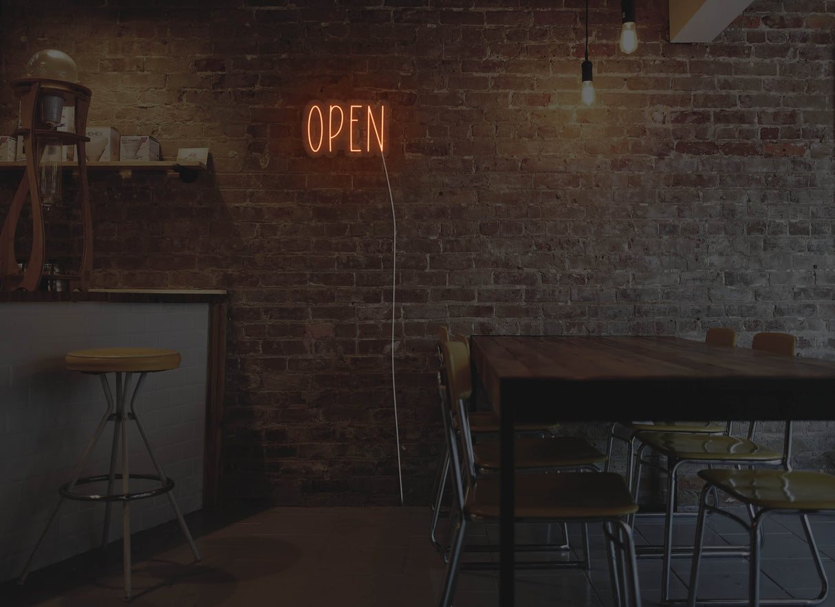 Simple Open LED Neon Sign