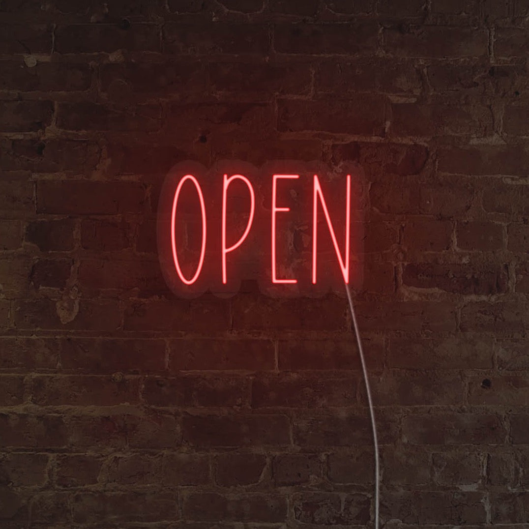 Simple Open LED Neon Sign