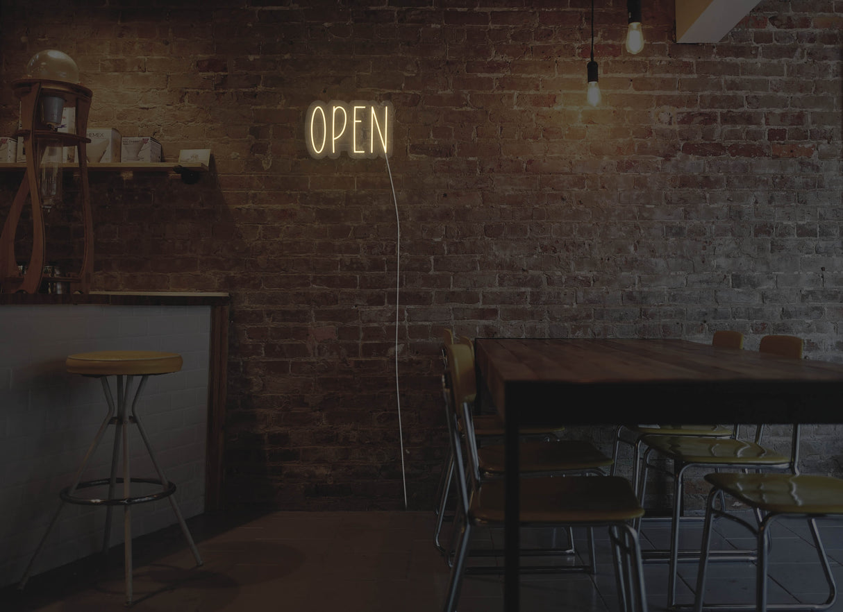 Simple Open LED Neon Sign