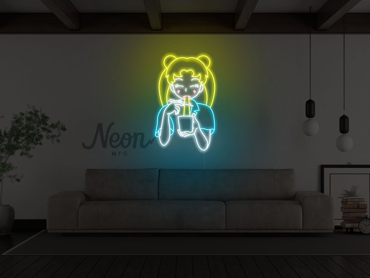 Anime Ramen Girl LED Neon Sign