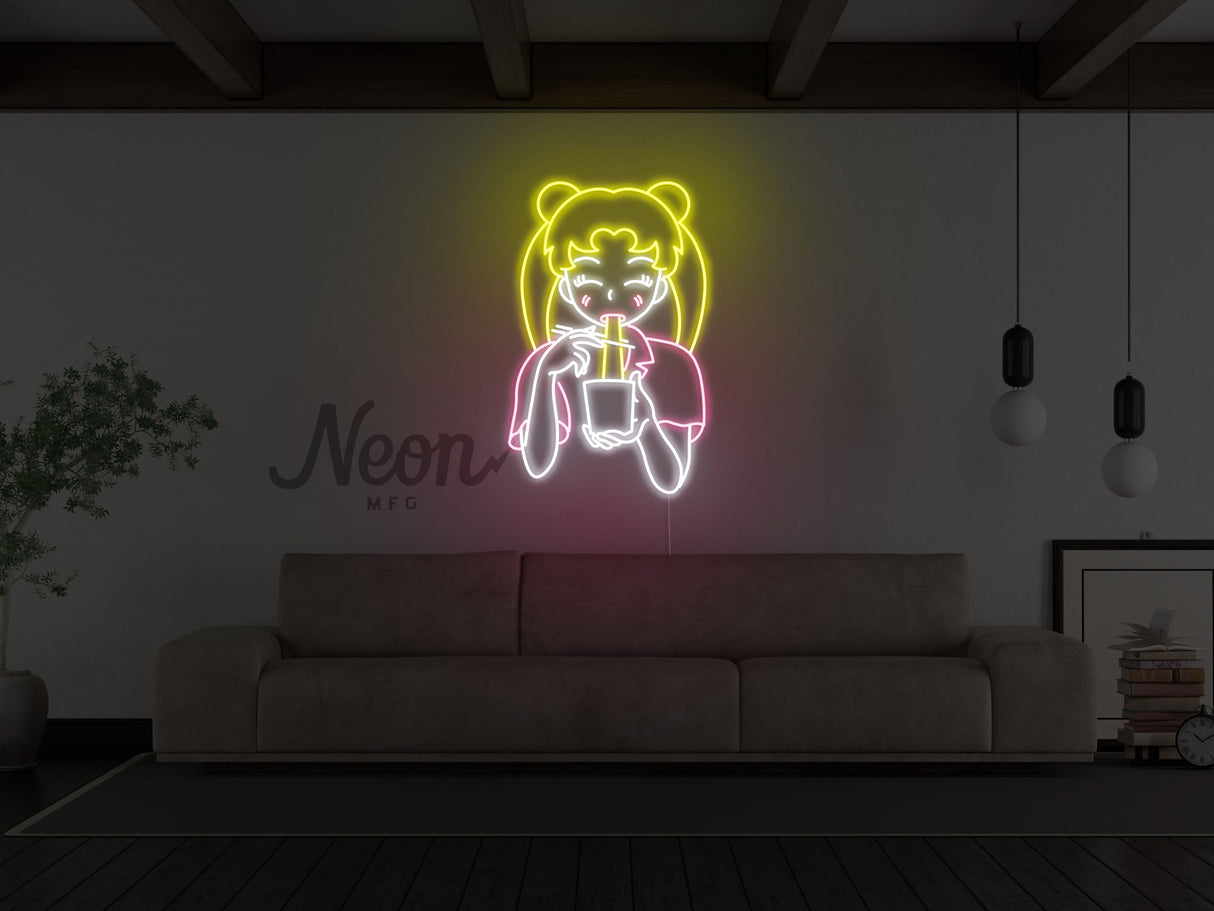 Anime Ramen Girl LED Neon Sign