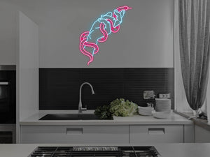 Snake In Hand LED Neon Sign