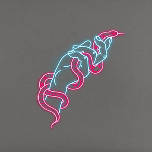 Snake In Hand LED Neon Sign