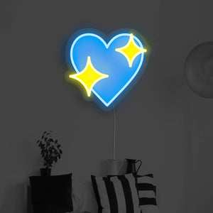 Sparkle Heart LED Neon Sign