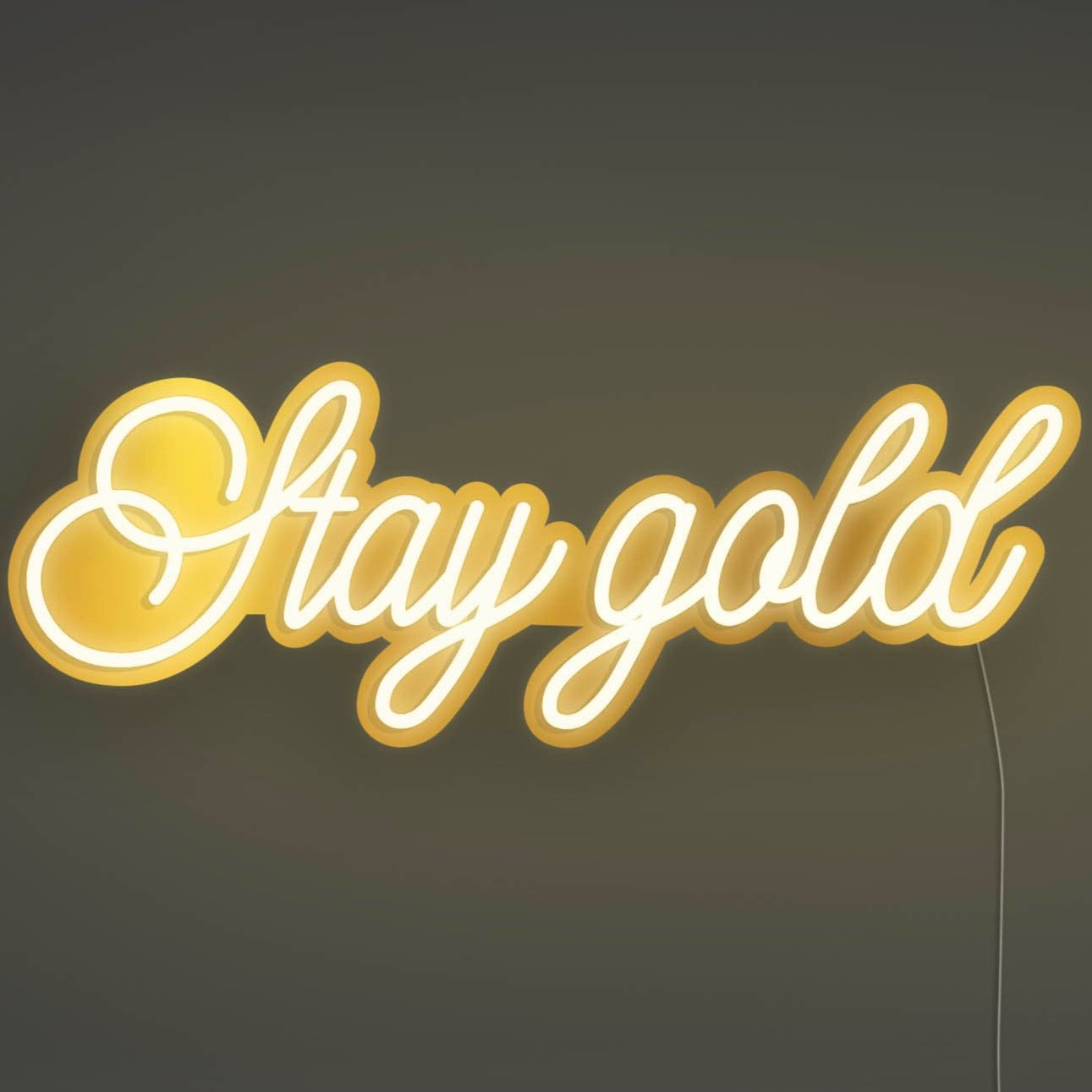 Stay Gold Metallic LED Neon Sign