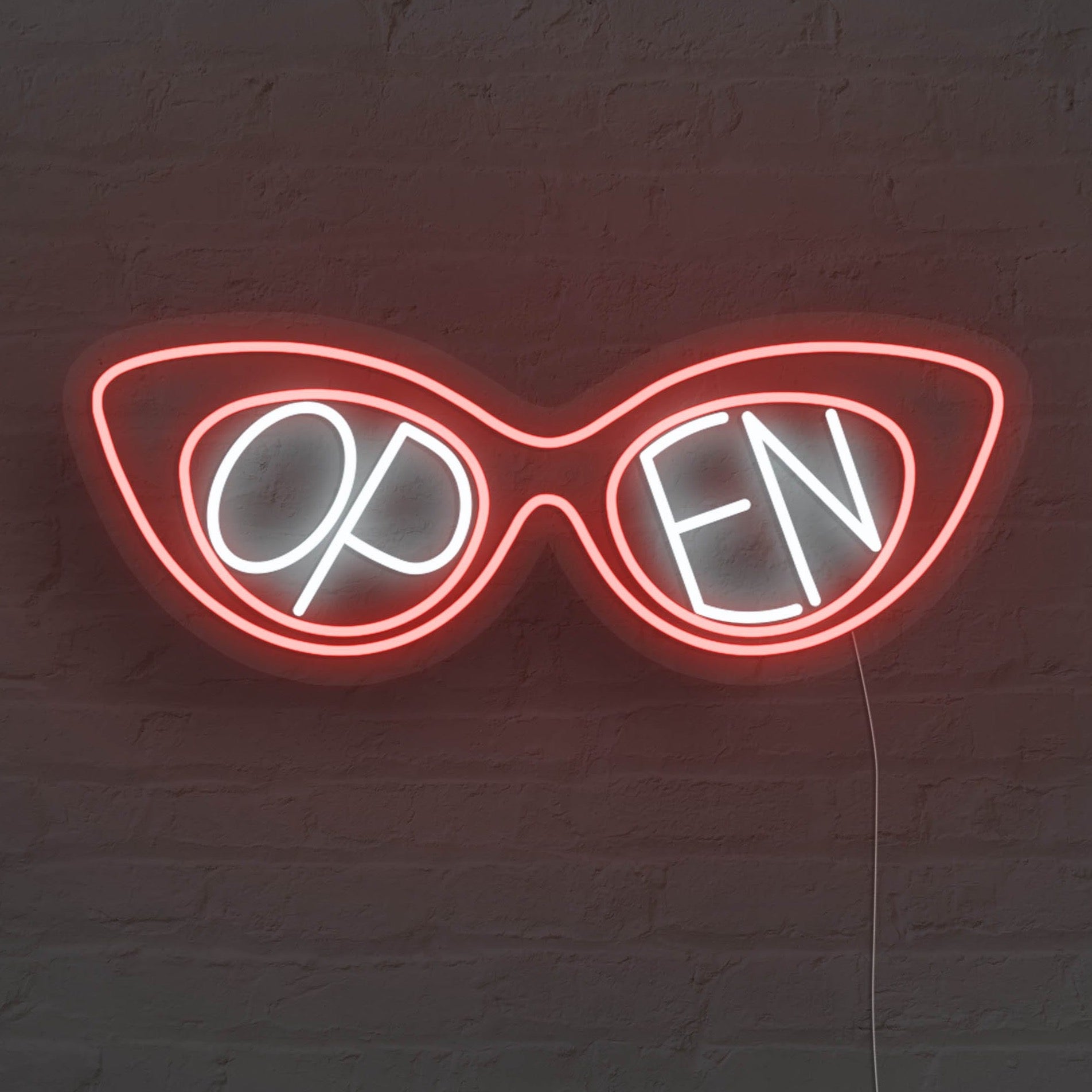 Sunglasses Open LED Neon Sign