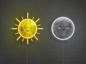 Sun and Moon LED Neon Signs