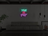 Take It Easy LED Neon Sign