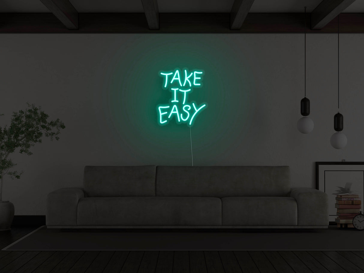 Take It Easy LED Neon Sign