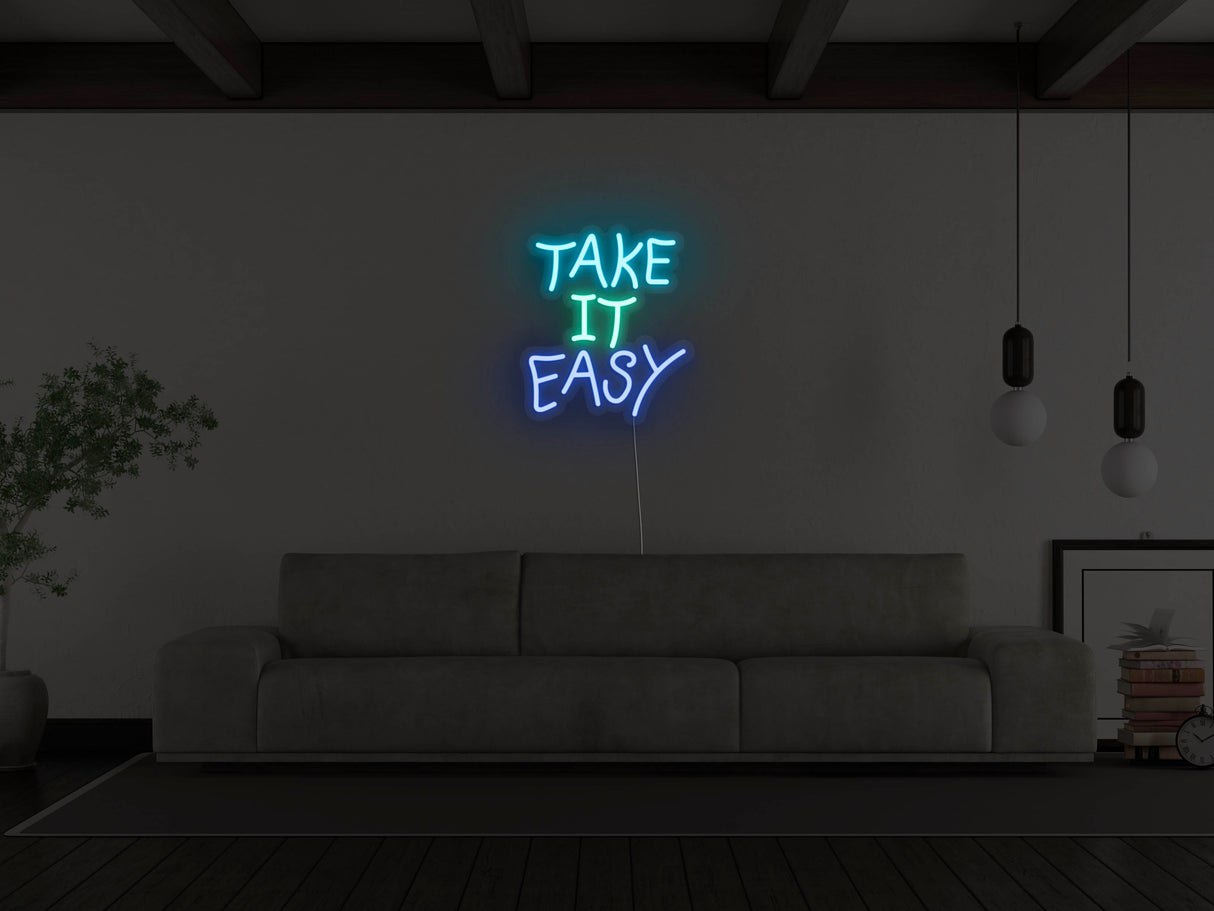 Take It Easy LED Neon Sign