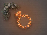 Together Forever Ring LED Neon Sign