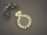 Together Forever Ring LED Neon Sign