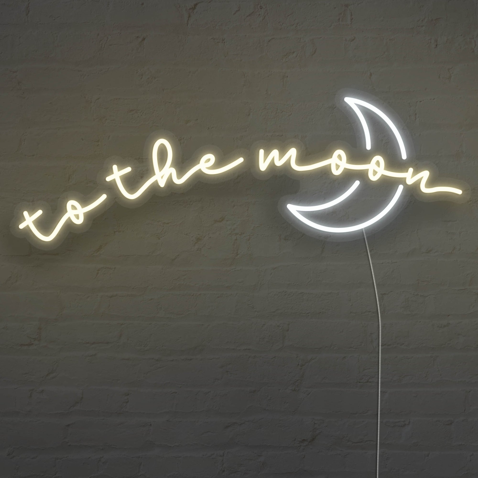 To The Moon LED Neon Sign