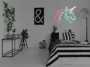 Unicorn Glass Neon Sign