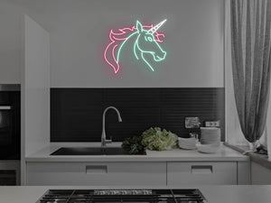 Unicorn Glass Neon Sign