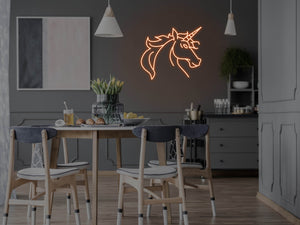 Unicorn Glass Neon Sign