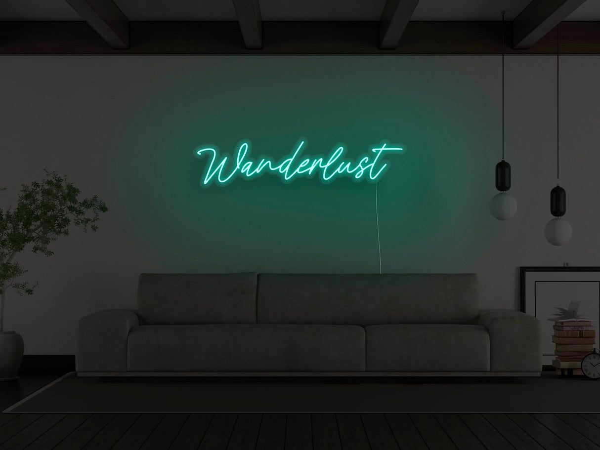 Wanderlust LED Neon Sign