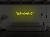 Wanderlust LED Neon Sign