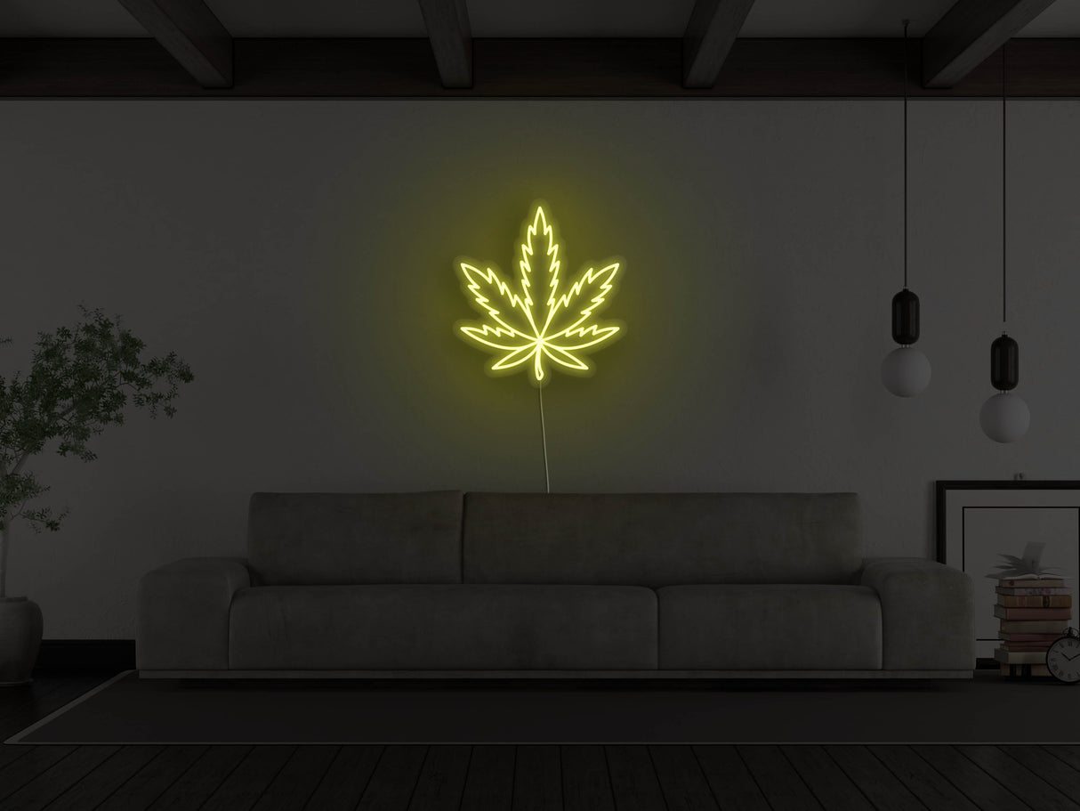 Pot Leaf LED Neon Sign