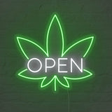 Weed Open LED Neon Sign