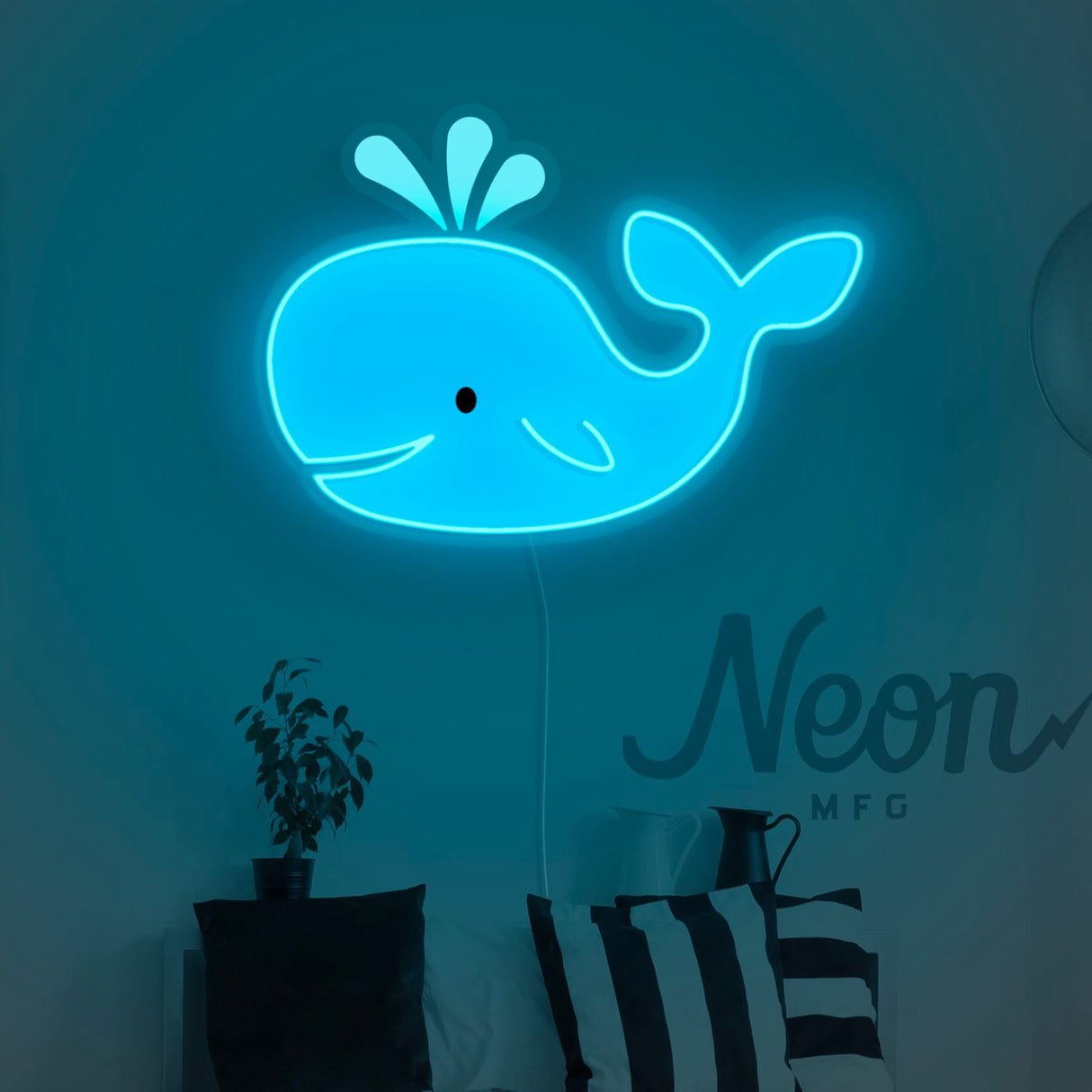 Whale LED Neon Sign