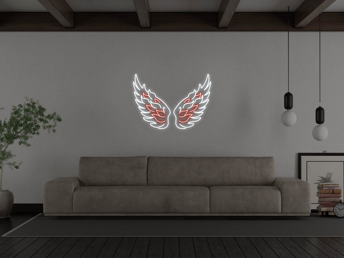 Angel Wings LED Neon Sign – Neon Mfg.