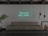 You Look Nice Today LED Neon Sign