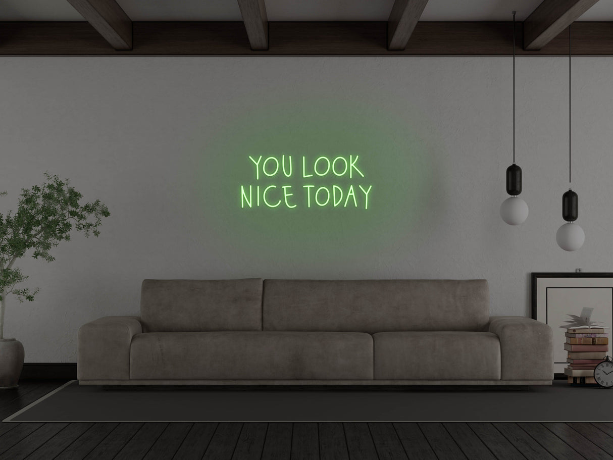 You Look Nice Today LED Neon Sign