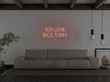 You Look Nice Today LED Neon Sign